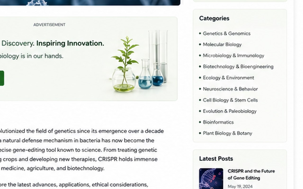 CRISPR and the Future of Gene Editing: Emerging Methods and Their Potential Impact — biology research illustration