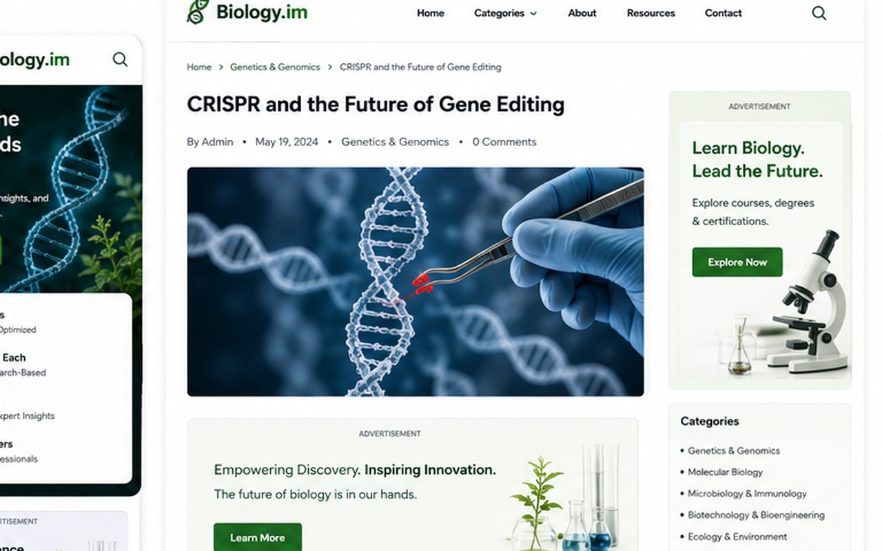 CRISPR and the Future of Gene Editing: Important Questions Shaping the Next Decade — biology research illustration